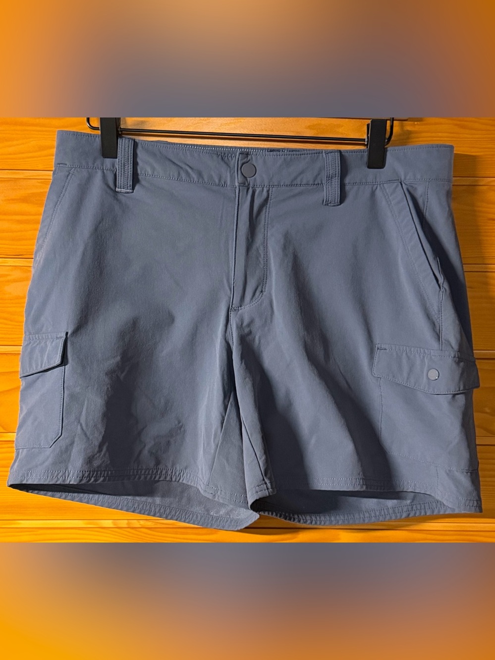 L.L. Bean Vista Camp Cargo Shorts - Women's 10 Regular - Gray Blue